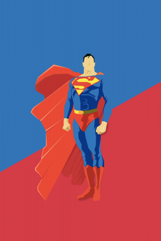 Minimal, 2019, superman, art, 240x320 wallpaper