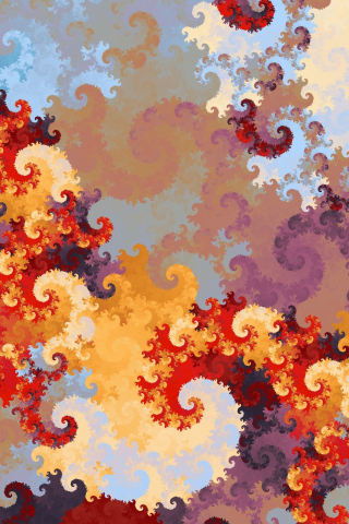Swirl, abstract, fractal, pattern, 240x320 wallpaper