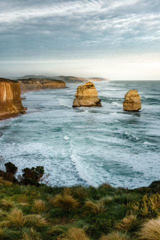 The Twelve Apostles, coast, Victoria, national park, 240x320 wallpaper
