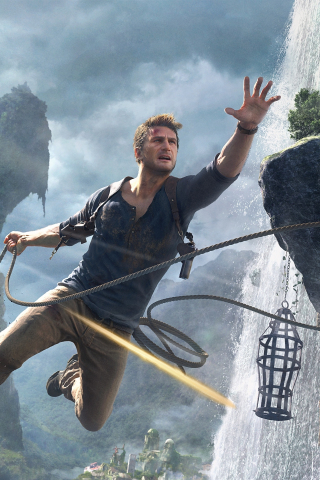 Game, Uncharted 4: A Thief's End, 2020, jump, 240x320 wallpaper