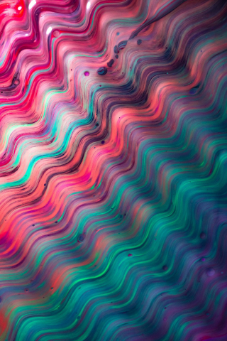 Ripple effect, colorful, abstract art, 240x320 wallpaper