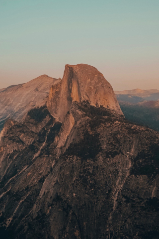 Half Dome, Yosemite valley, nature, 240x320 wallpaper