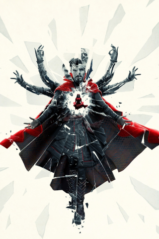 Doctor Strange in the Multiverse of Madness, digital art, 240x320 wallpaper