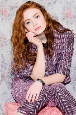 Pretty, redhead, Sadie Sink, 2019, 240x320 wallpaper