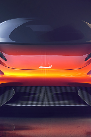 Front-view, McLaren 765LT, 2020, 240x320 wallpaper