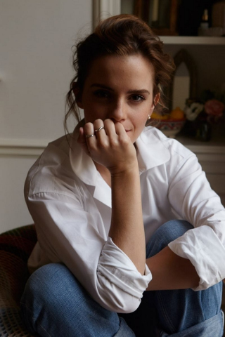 Emma Watson, beautiful, english actress, 240x320 wallpaper