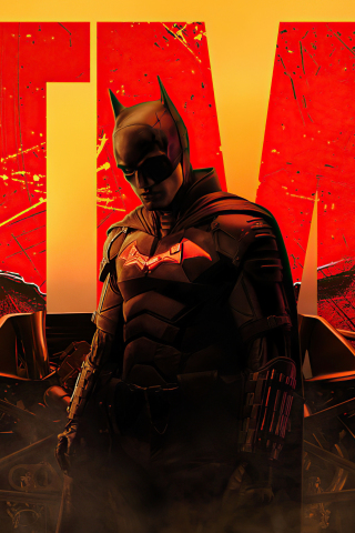 The Batman, movie poster, 2022, fan-made, 240x320 wallpaper