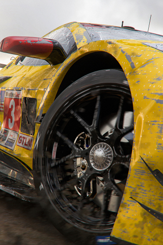Forza Motorsport, game, yellow car, 240x320 wallpaper