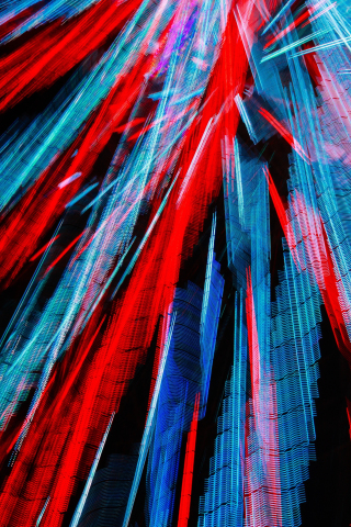 Digital art, lines, blue-red stripes, intermittent, 240x320 wallpaper