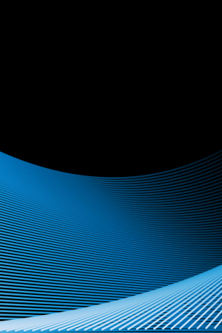 Blue curvey lines, abstract, minimal, 240x320 wallpaper