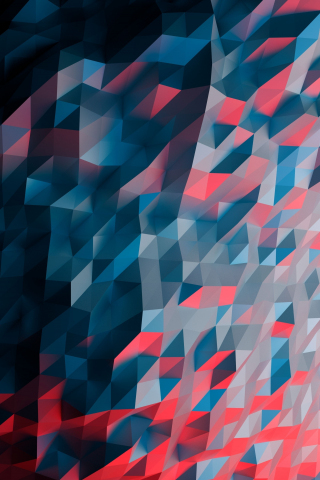 Multi-color, polygons, art, 320x480 wallpaper