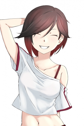 Ruby rose, anime girl, happy, mood, 240x320 wallpaper