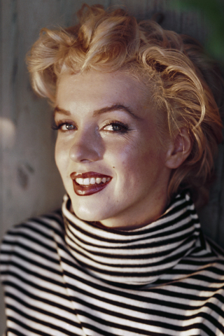 Marilyn Monroe, actress, smile, 240x320 wallpaper
