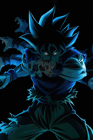 Son Goku, Dragon Ball Super, ultra instinct, multiple hands, 240x320 wallpaper