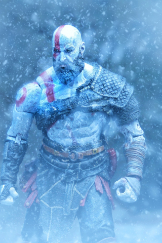 Download wallpaper 240x320 kratos, god of war, video game, art, old mobile,  cell phone, smartphone, 240x320 hd image background, 5366