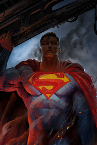 DC superhero, artwork of superman, 2020, 240x320 wallpaper