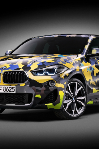 2018 BMW x2 Digital Camo, concept car, 240x320 wallpaper