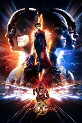 The Flash, where realities merge, new movie, 240x320 wallpaper