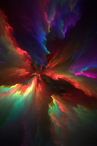 The colors of the universe, clouds, cosmos, abstract, 240x320 wallpaper