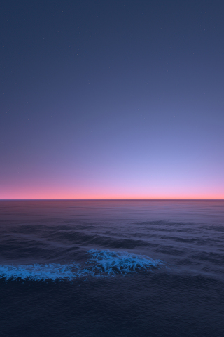 Calm sea, seascape, twilight, nature, 240x320 wallpaper