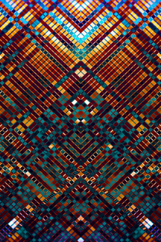 Pattern, squares, glitch, abstract, 240x320 wallpaper