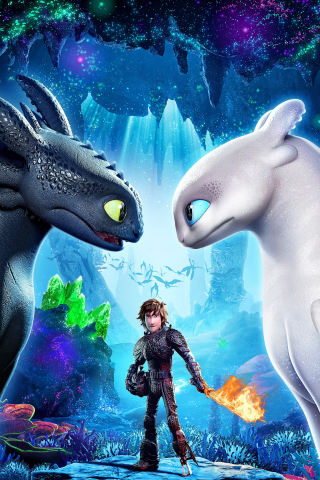 How to Train Your Dragon: The Hidden World, 2019, movie, animation, dragons, 240x320 wallpaper