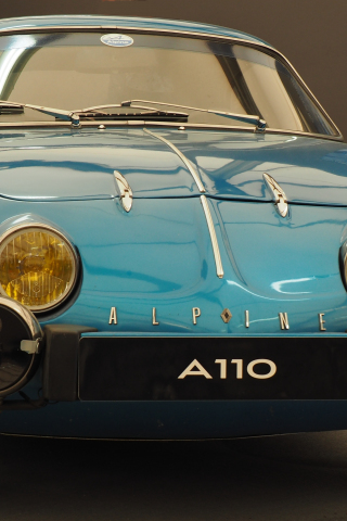 Alpine A110, classic car, front, 240x320 wallpaper