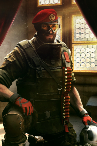 Video game, Soldier, Tom Clancy's Rainbow Six Siege, 240x320 wallpaper