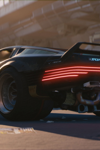 Future car, Cyberpunk 2077, video game, 2018, 240x320 wallpaper