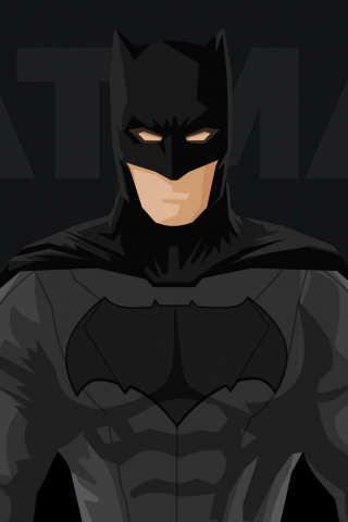 Superhero, batman, minimal, 240x320 wallpaper
