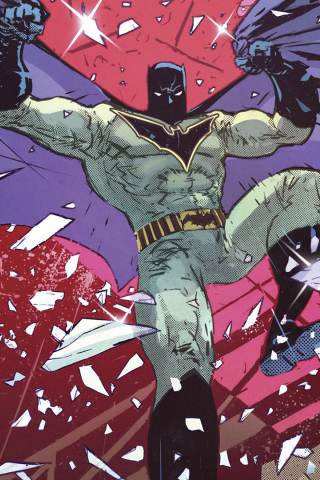 Batman, jump, dc comics, 240x320 wallpaper