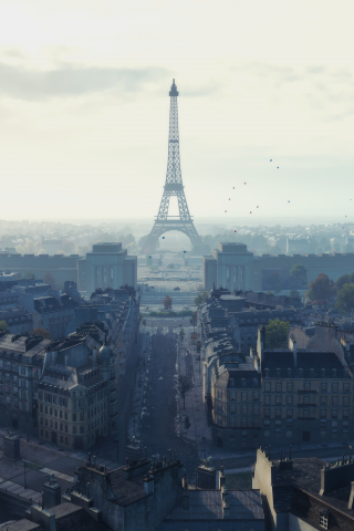 Paris, city, world of tanks, video game, Eiffel Tower, 240x320 wallpaper