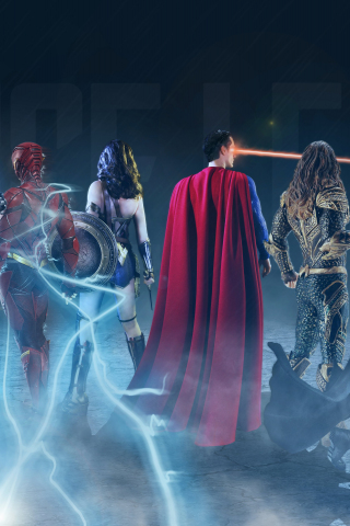 Justice league, all superheroes, artwork, 240x320 wallpaper