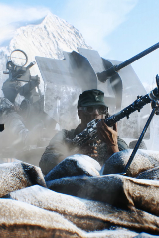 Battlefield 5, soldiers, 2018, 240x320 wallpaper