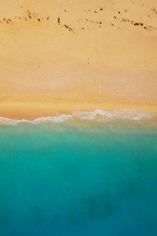 Beach, aerial view, 240x320 wallpaper