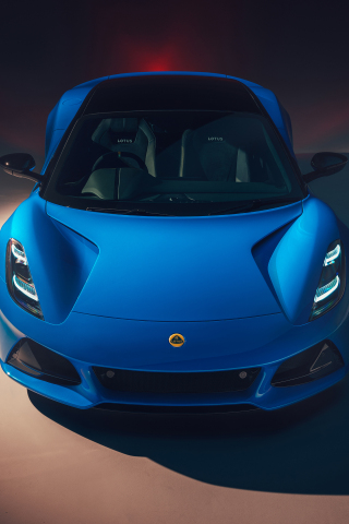 2021 car, Lotus Emira, blue, 240x320 wallpaper