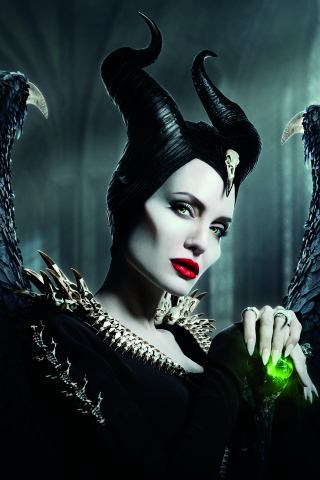Maleficent: Mistress of Evil, witch, Angelina Jolie, 2019, 240x320 wallpaper