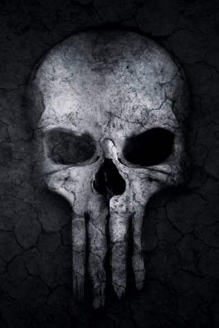 Skull, digital art, 240x320 wallpaper