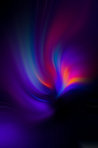 Colorful forms, abstract, wavy pattern, 240x320 wallpaper