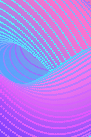 Abstraction, points dots, curvy surface, lines, 240x320 wallpaper