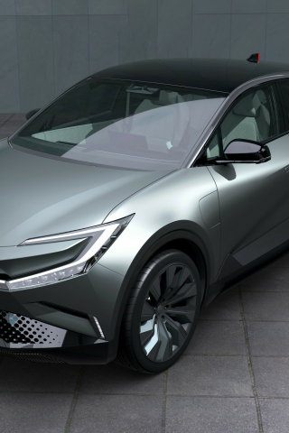 Toyota BZ, electric sedan, grey car, 2023, 240x320 wallpaper