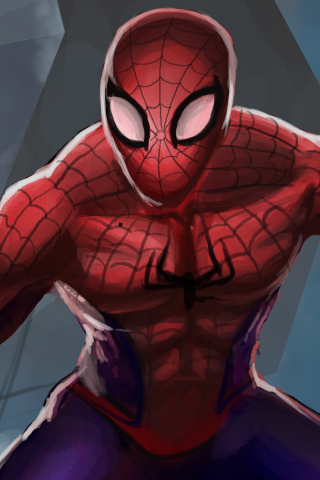 Spider-man, artwork, 2019, 240x320 wallpaper