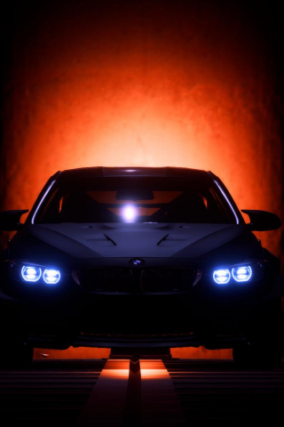 Bmw, headlight, need for speed, video game, 240x320 wallpaper