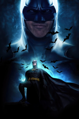 Batman from another earth, superhero, dark, 240x320 wallpaper