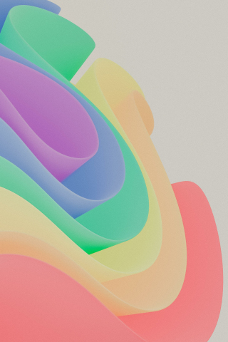 Colorful, pattern, curves, 240x320 wallpaper