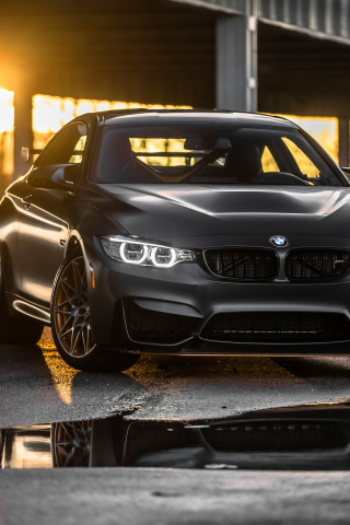 BMW M4 GTS, black, luxury car, 240x320 wallpaper