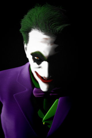 Joker, artwork, dark, super-villain, 240x320 wallpaper