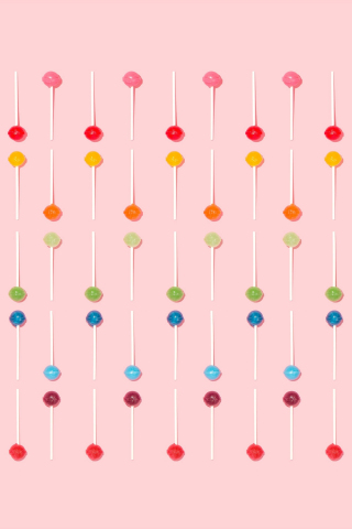 Colorful, candies, lollipops, minimal, 240x320 wallpaper