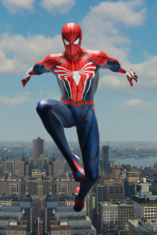 Spider-man, PS4 game, new yorker, 240x320 wallpaper