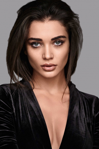 Actress, hot and gorgeous, Bollywood, Amy Jackson, 240x320 wallpaper